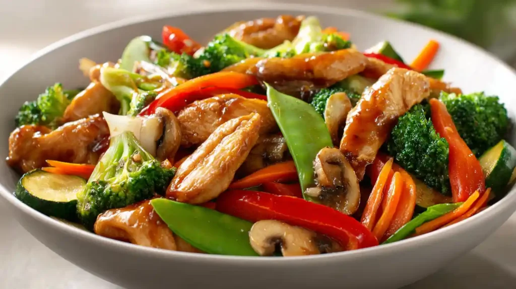 Chicken with Mixed Vegetable Stir Fry