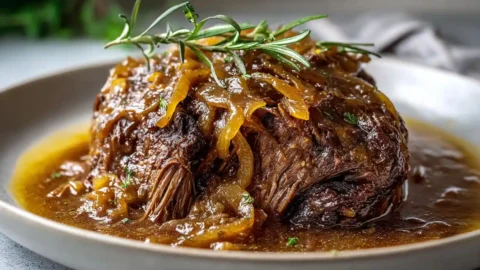 Comforting French Onion Pot Roast