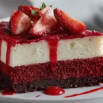 Red Velvet Strawberry Cheesecake