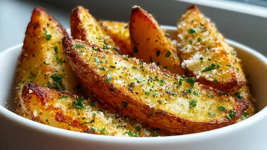 Garlic Parmesan Potato Wedges