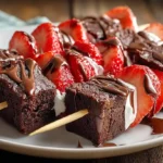Strawberry Brownie Kabobs