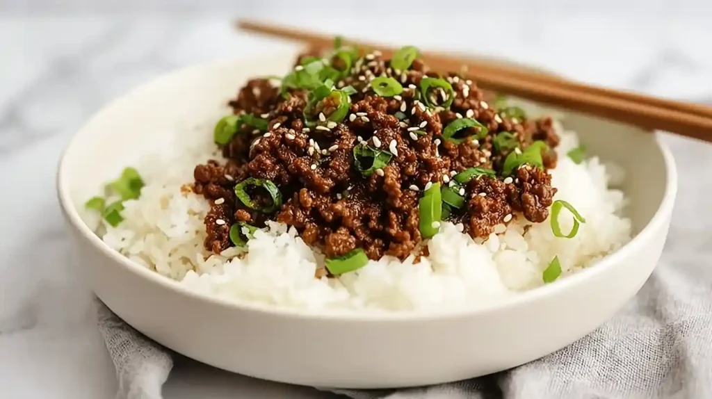 Korean Ground Beef Bowl