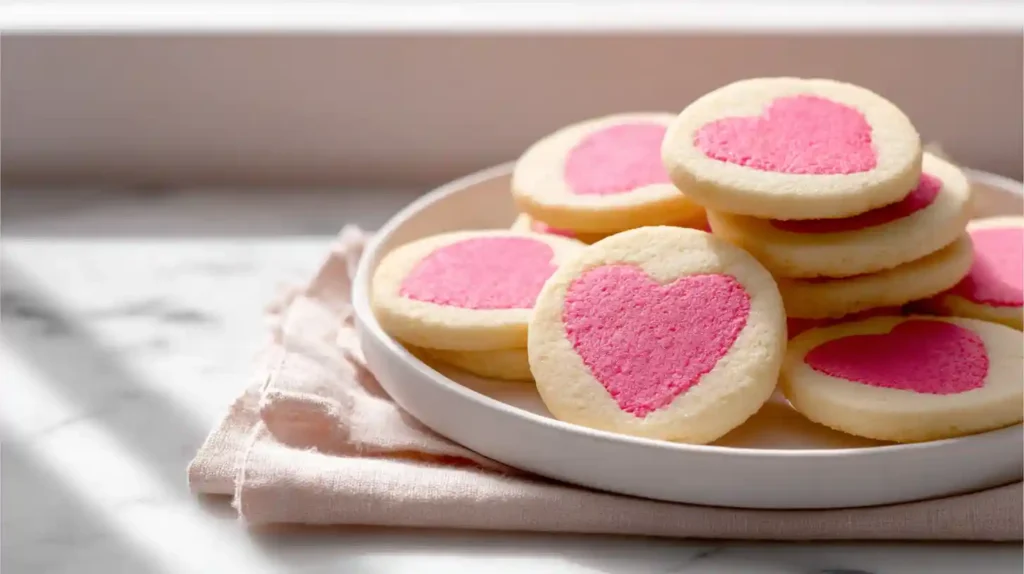 Slice and Bake Heart Cookies