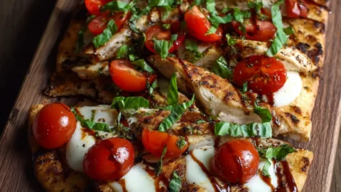 Chicken Caprese Flatbread