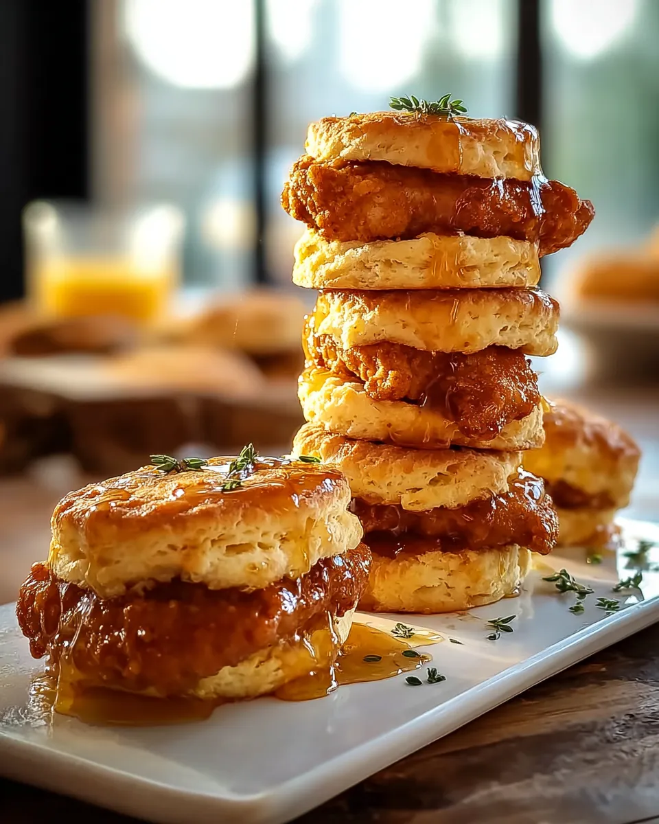 Hot Honey Chicken Biscuits