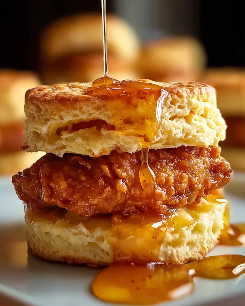 Hot Honey Chicken Biscuits