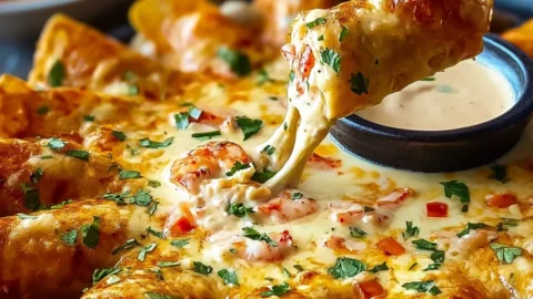 Crab Shrimp Queso Party Snack Recipe
