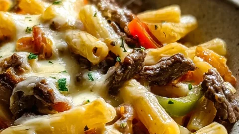 Philly Cheesesteak Pasta 5
