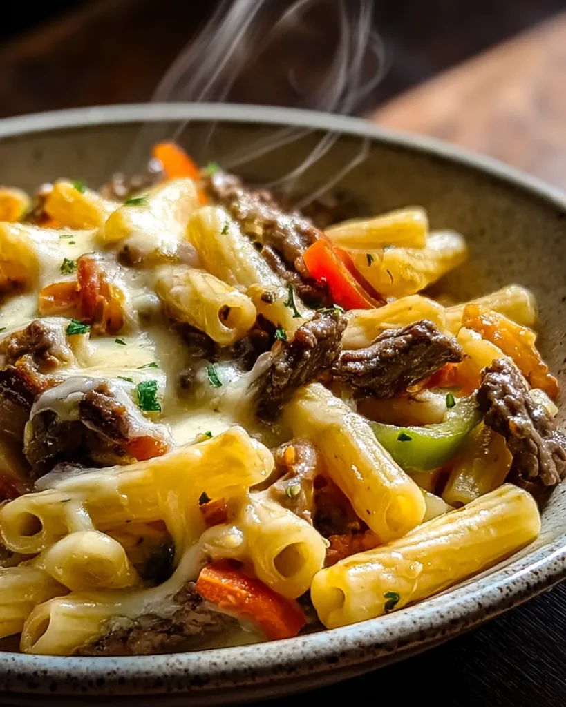 Philly Cheesesteak Pasta 5