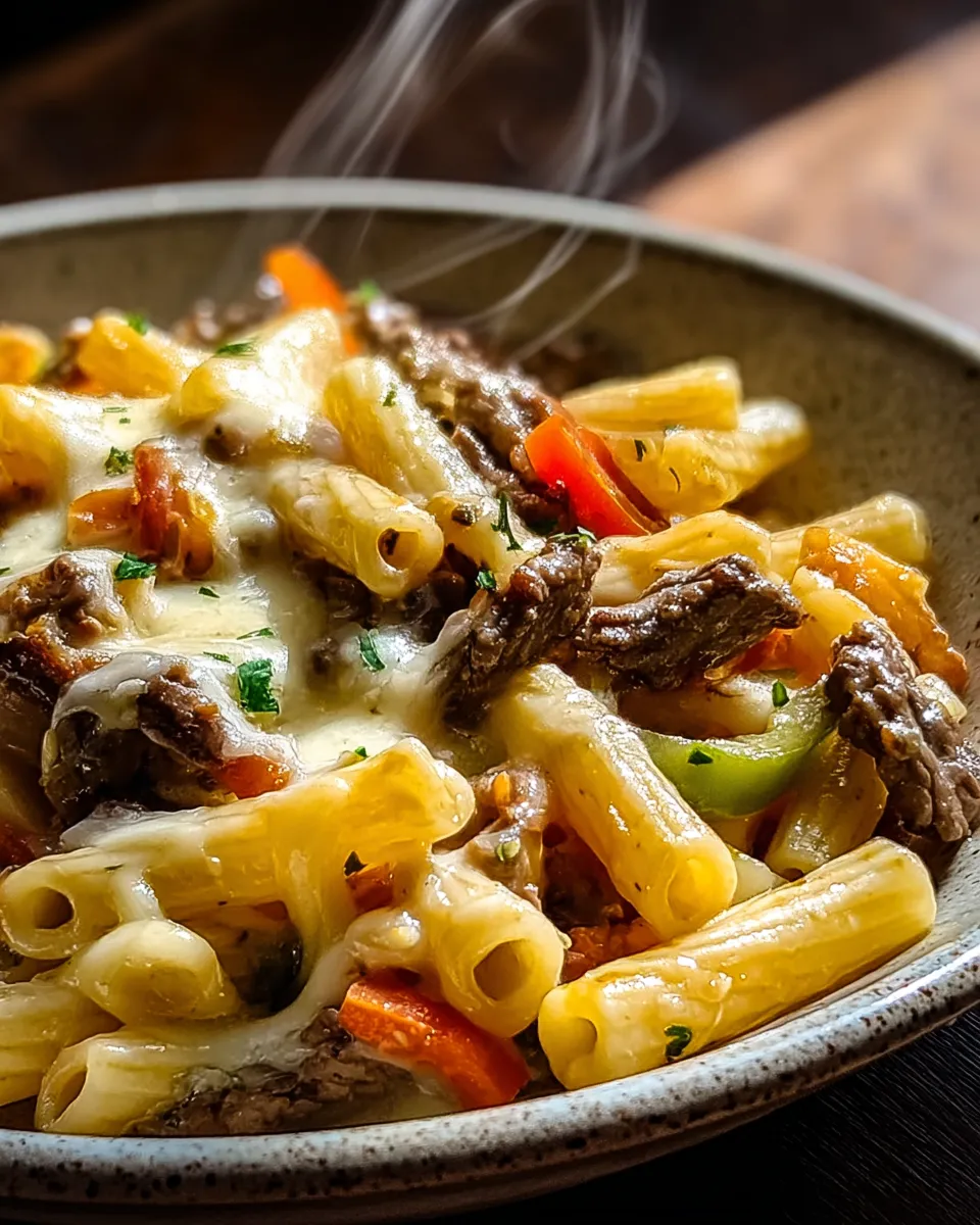 Philly Cheesesteak Pasta 5