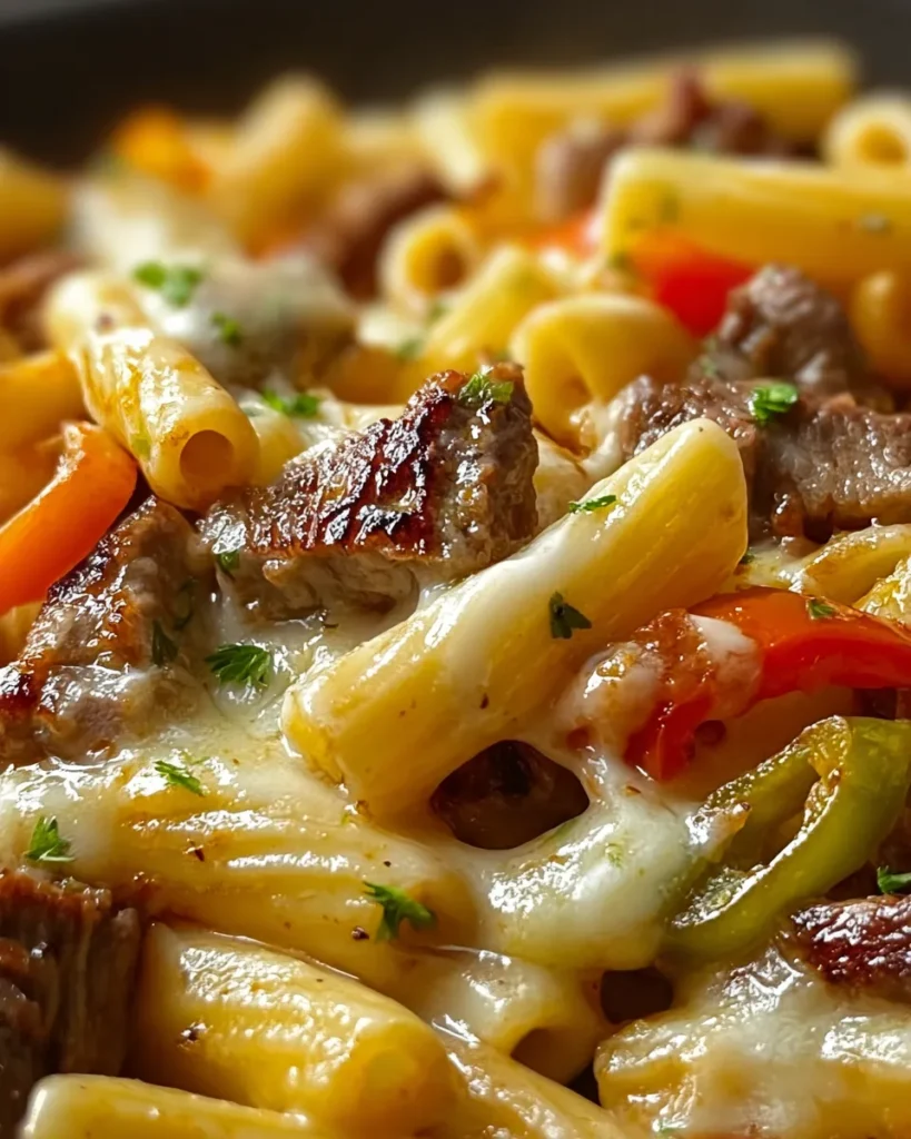 Philly Cheesesteak Pasta 5