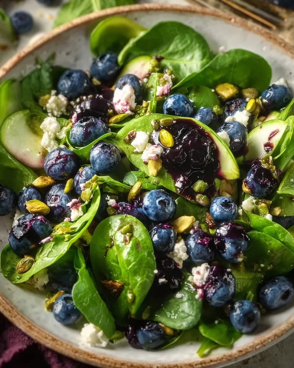 Blueberry Pistachio Spring Salad