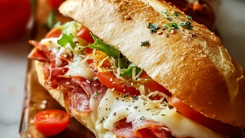 Baked Italian Grinder Sandwiches