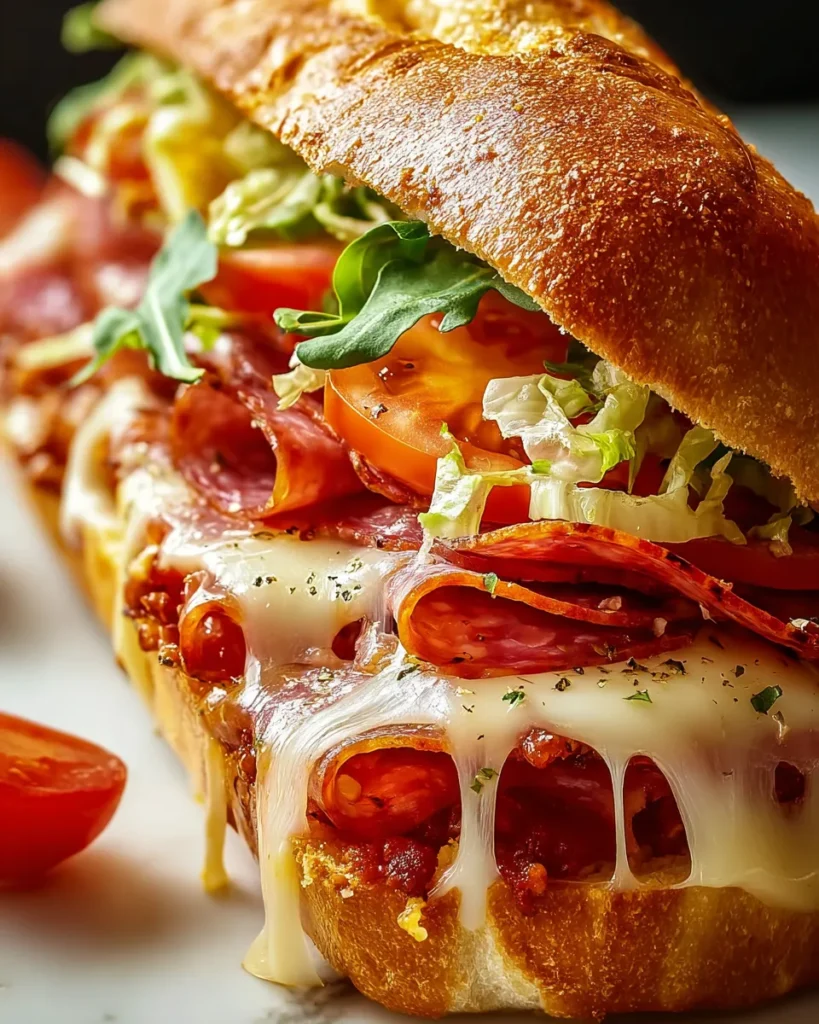 Baked Italian Grinder Sandwiches