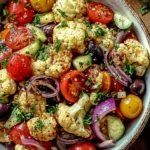 Mediterranean Marinated Cauliflower Salad Side