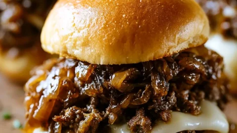 Irresistible French Onion Beef Sloppy Joes