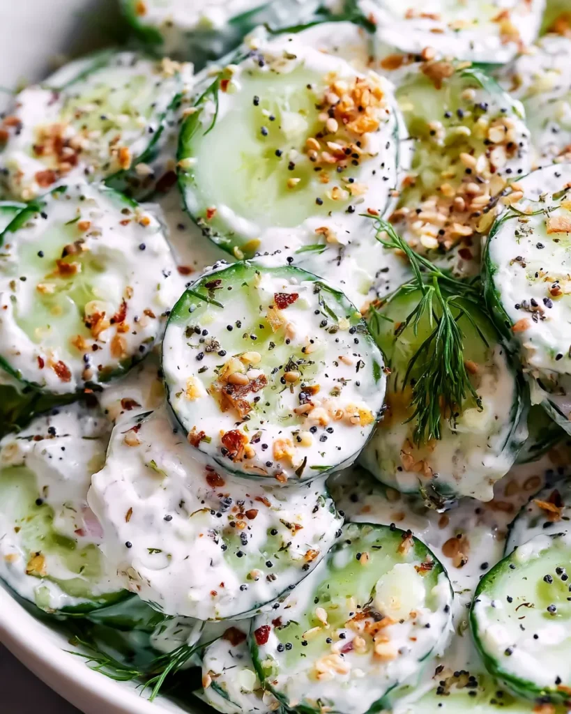Everything Bagel Cucumber Salad