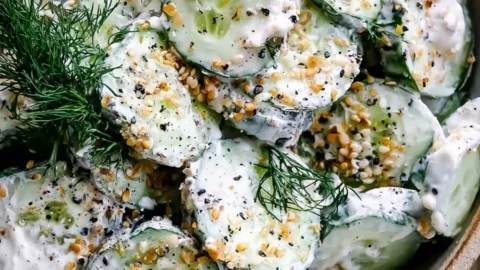 Everything Bagel Cucumber Salad