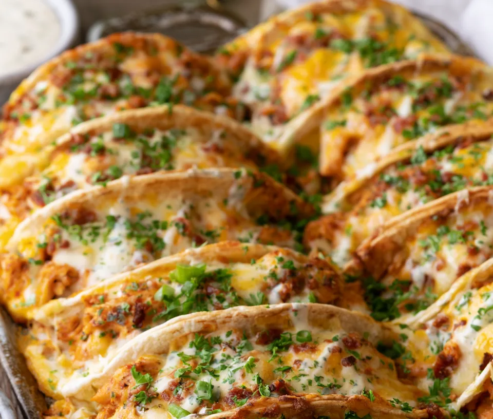Baked Chicken Bacon Ranch Tacos