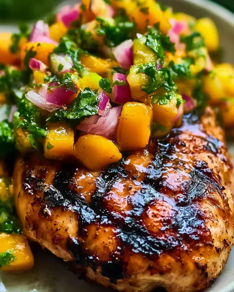 Honey Lime Chicken With Mango Salsa