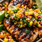 Honey Lime Chicken With Mango Salsa