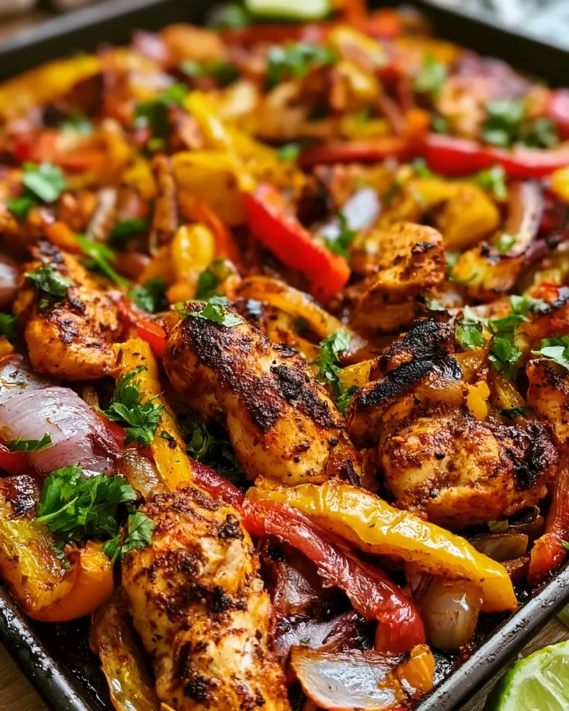 Sheet Pan Chicken Fajitas