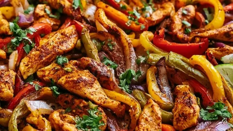 Sheet Pan Chicken Fajitas