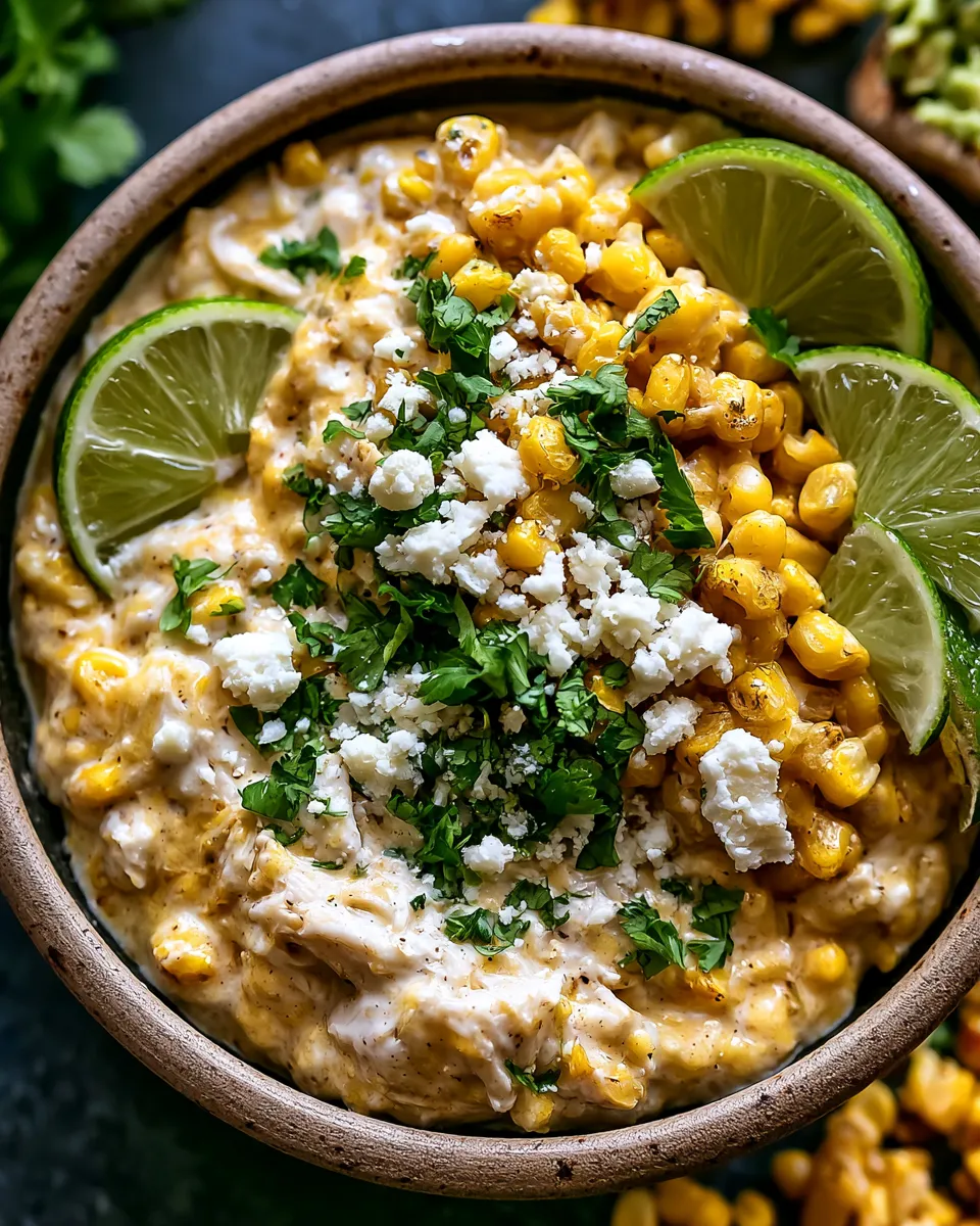 Slow Cooker Street Corn Chicken