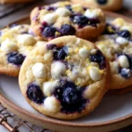 Blueberry Lemon White Chocolate Chip Cookies