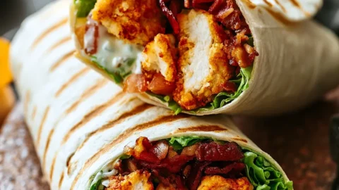 Crispy Chicken Bacon Ranch Wrap
