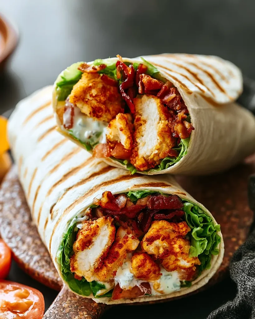 Crispy Chicken Bacon Ranch Wrap