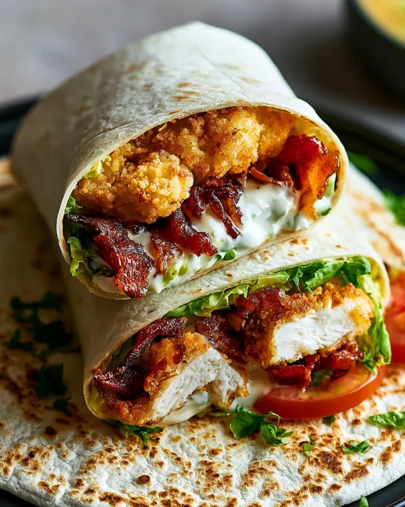 Crispy Chicken Bacon Ranch Wrap
