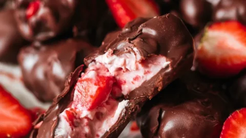Chocolate Strawberry Yogurt Clusters Viral Recipe