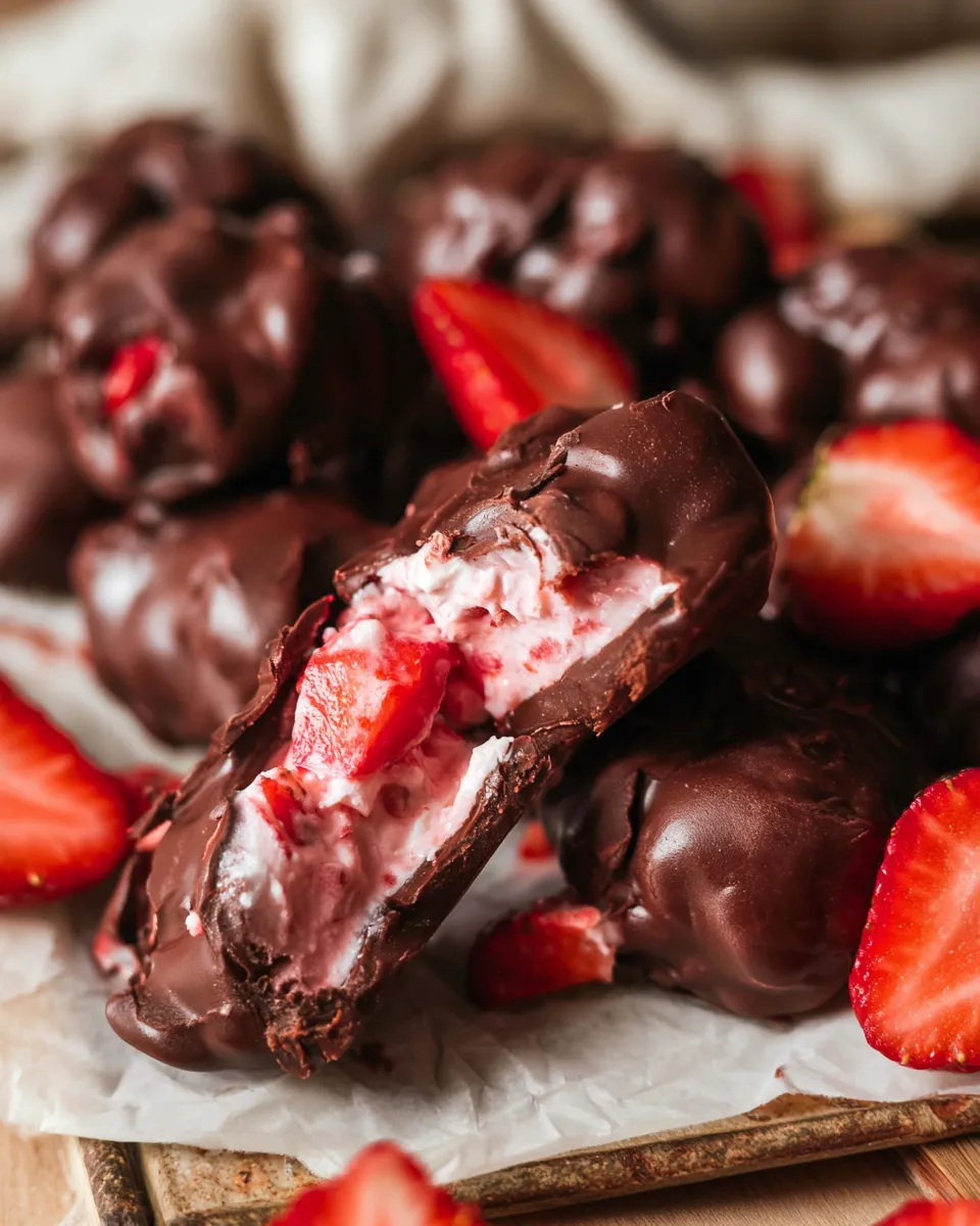 Chocolate Strawberry Yogurt Clusters Viral Recipe