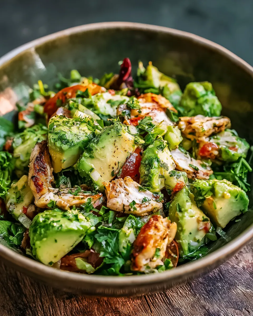 Healthy Avocado Chicken Salad