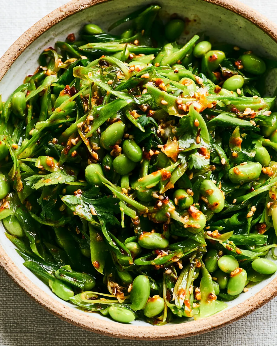 Chili Crisp Snap Pea Salad