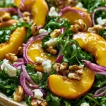 Peach Arugula Salad
