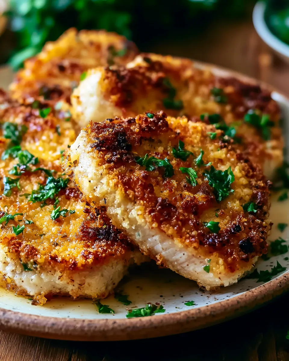 Parmesan Crusted Pork Chops