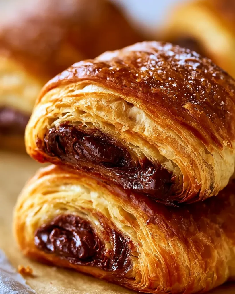 Homemade Chocolate Croissants