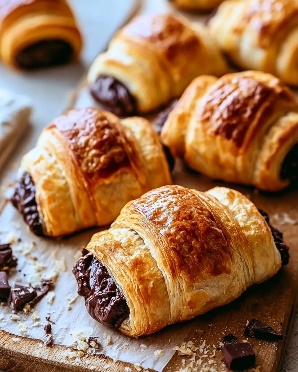 Homemade Chocolate Croissants