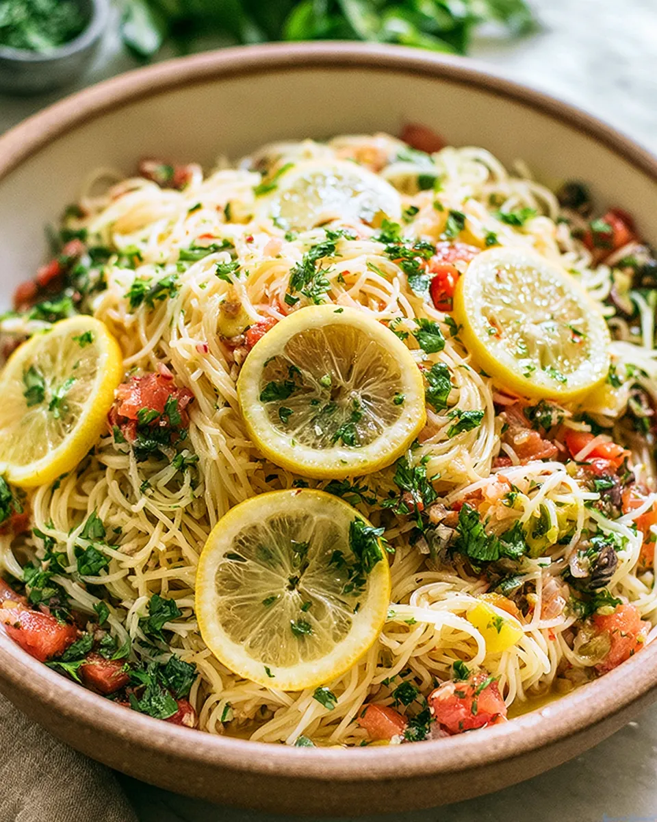 Lemon Capellini Salad