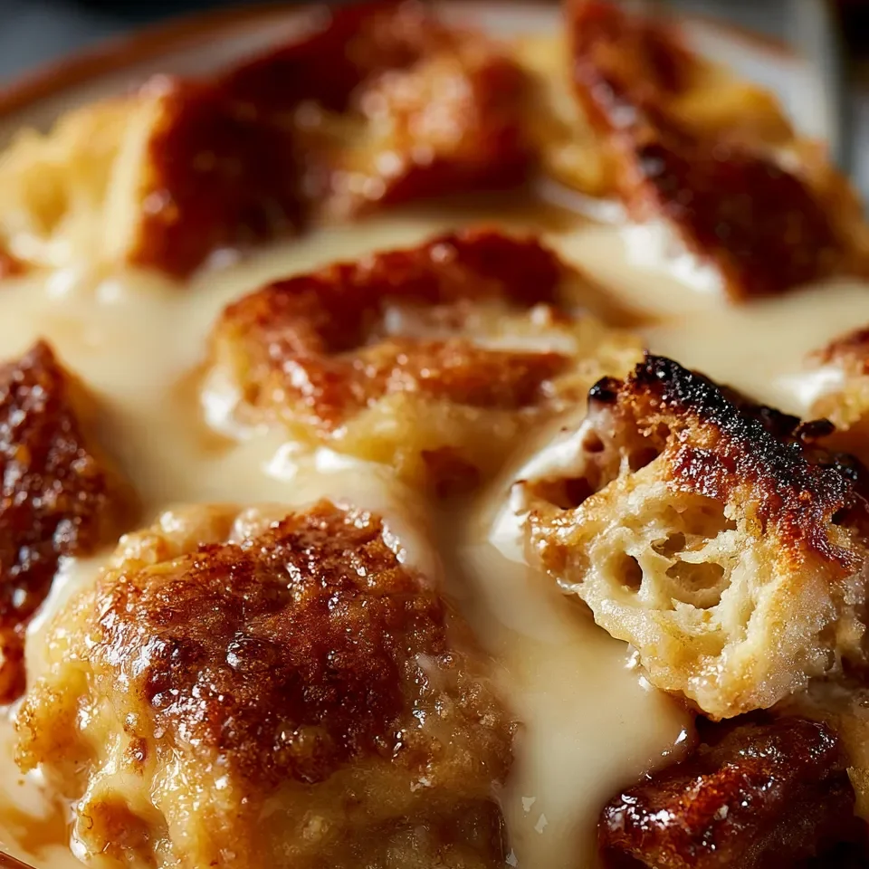 Grandmas Oldfashioned Bread Pudding With Vanilla Sauce