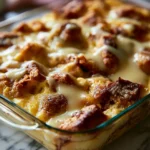 Grandmas Oldfashioned Bread Pudding With Vanilla Sauce