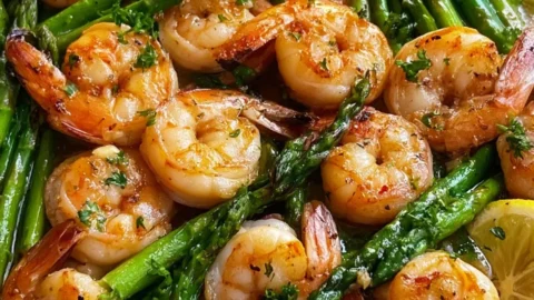 Lemon Garlic Shrimp And Asparagus