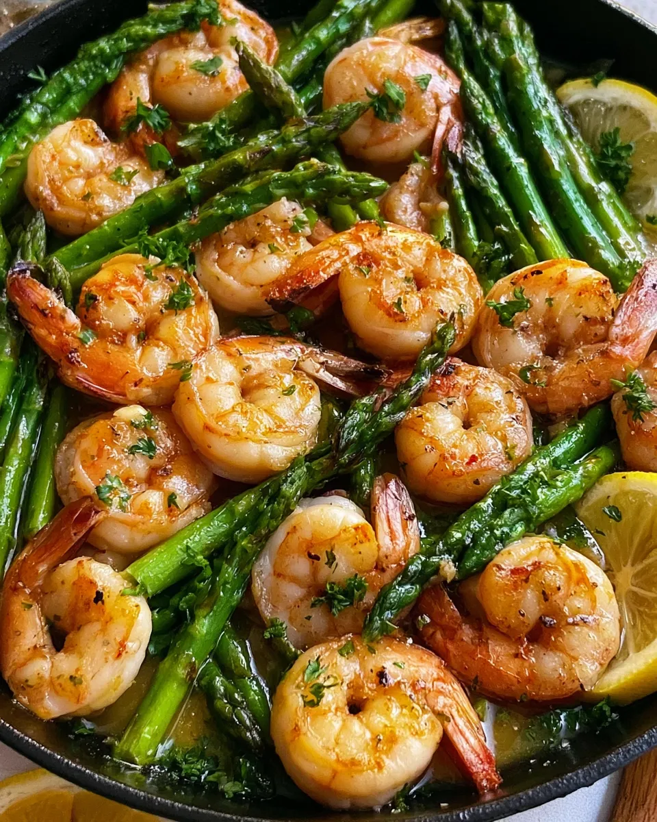 Lemon Garlic Shrimp And Asparagus