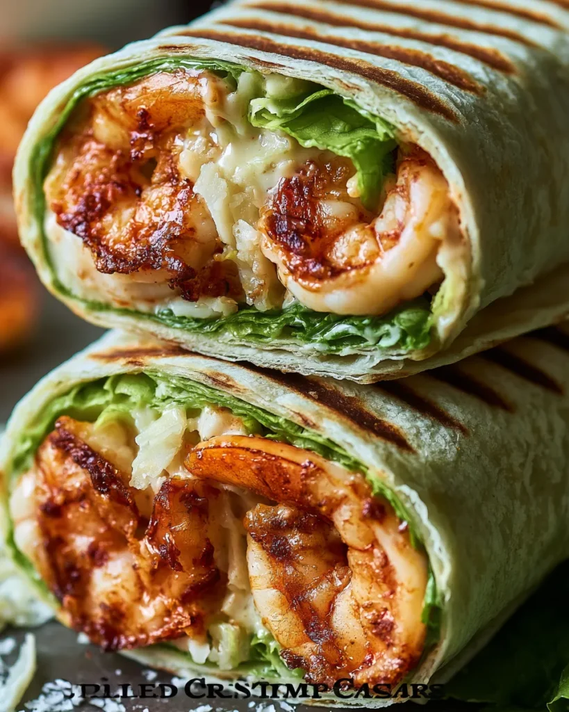 Grilled Shrimp Caesar Wraps