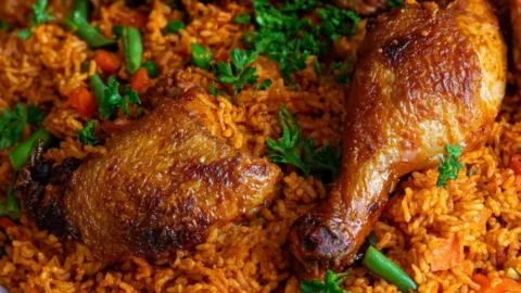 Jollof Rice With Chicken