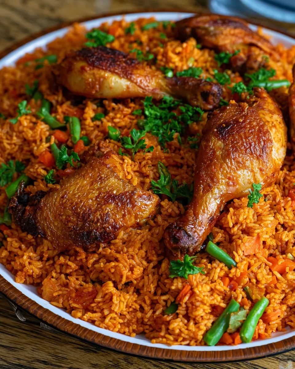 Jollof Rice With Chicken