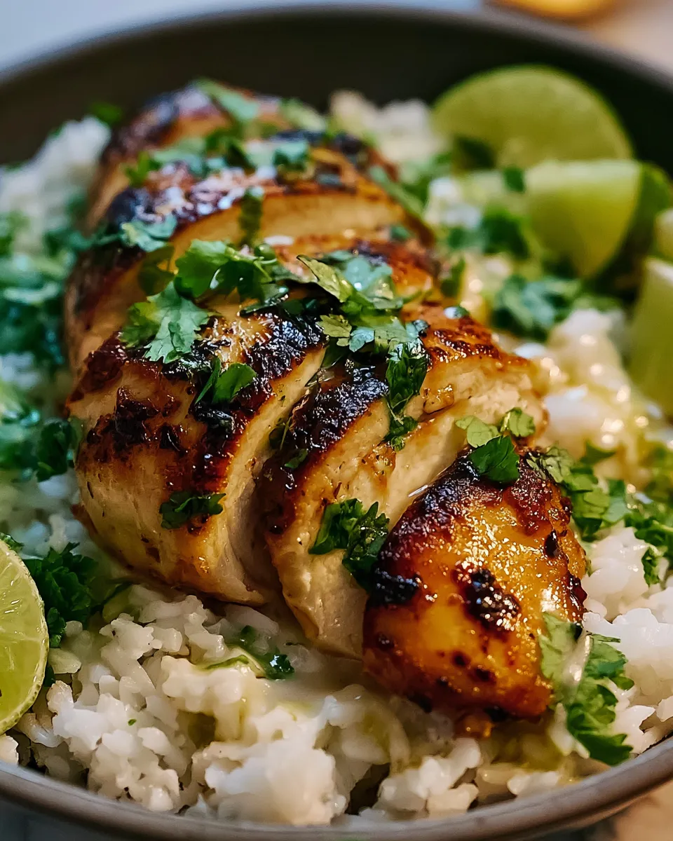 Coconut Lime Chicken And Rice
