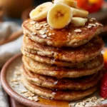 3 Ingredient Banana Oatmeal Pancakes